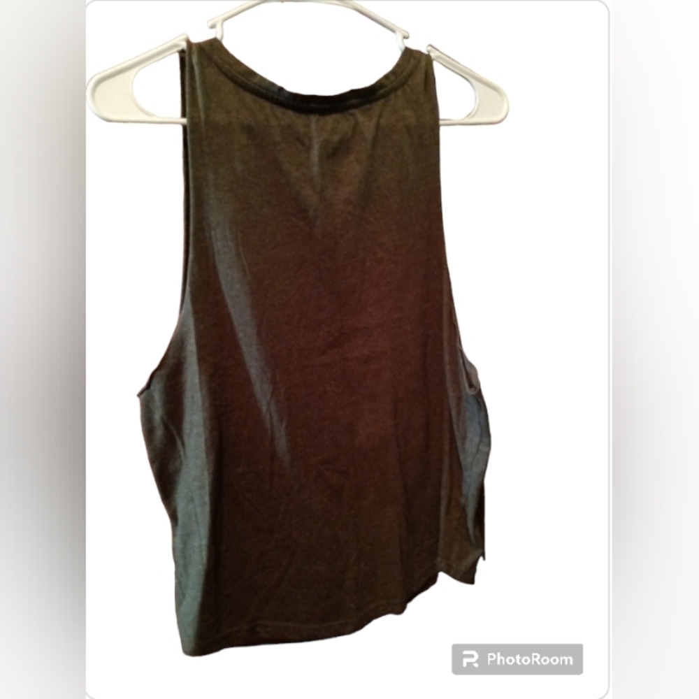 8 Series 8 Get it Girl in Gold Tank Dark Army Green & Gold Juniors - Picture 2 of 3
